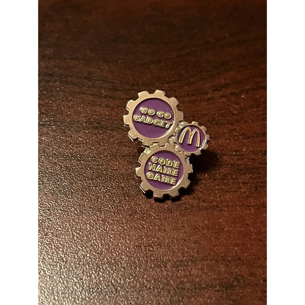 McDonald’s Go Go Gadget Code Name Game Inspector Gadget Employee Lapel Hat Pin